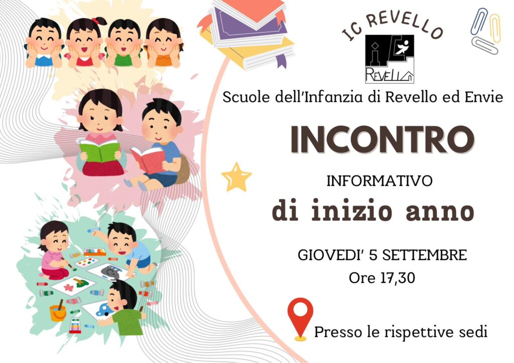 Volantino incontro informativo infanzia giovedì 5/09 ore 17,30